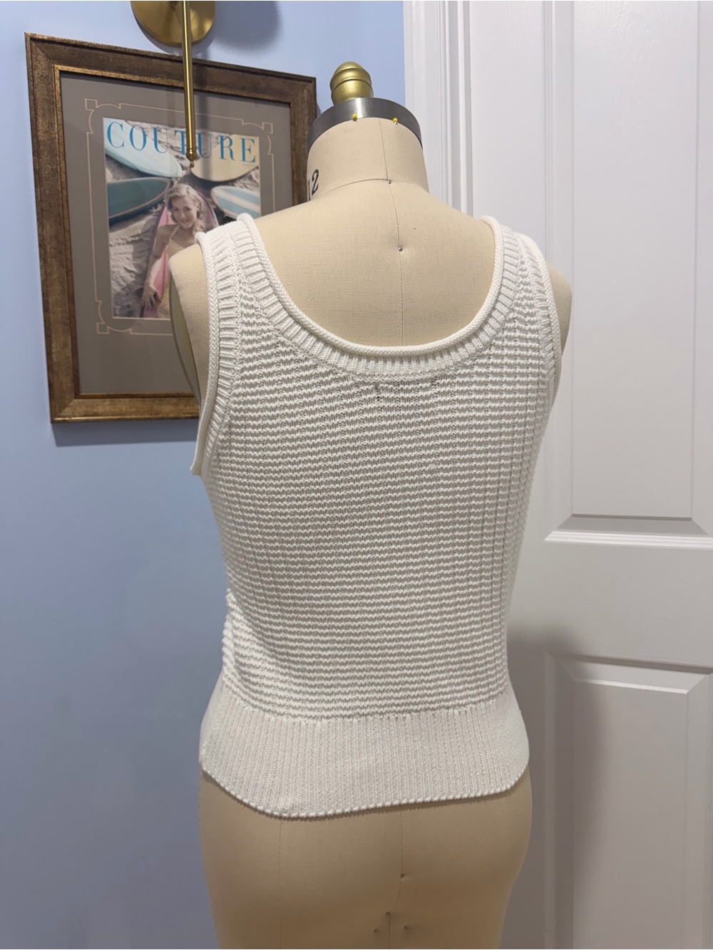 Quince Off-White Textured Knit Tank - Picture 2 of 3